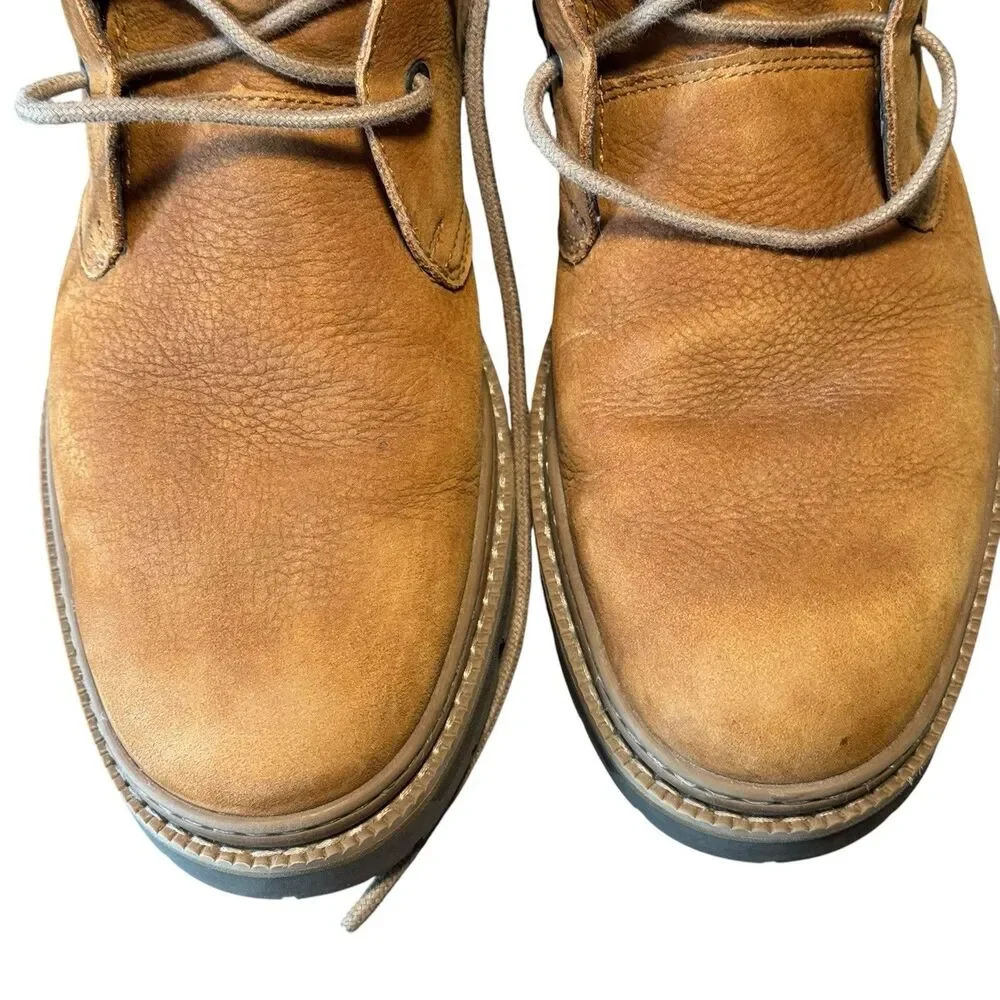 Timberland Mens 7.5 Port Union Waterproof Chukka Boots Brown TimberDry Leather